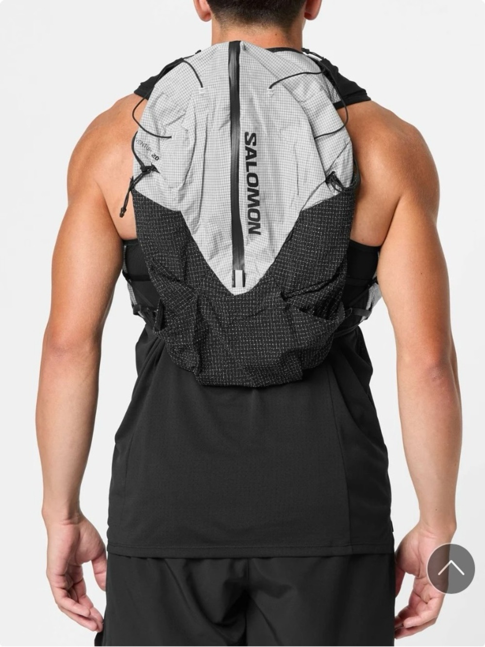 Salomon Black and Gray S-Lab Running Hydration Vest - Picture 7 of 10